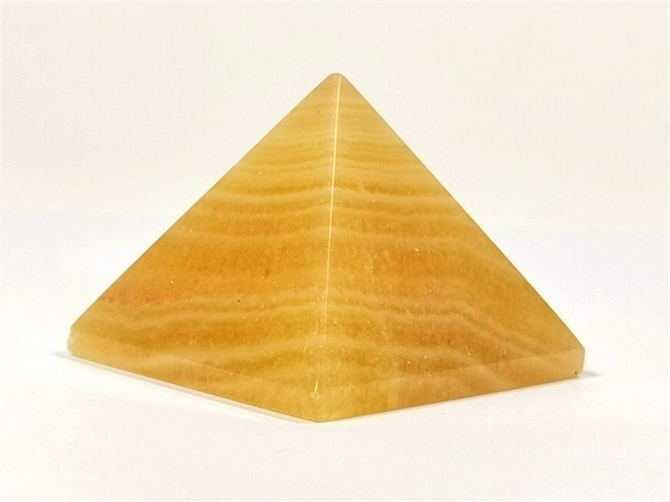 Orange Calcite Pyramid No1