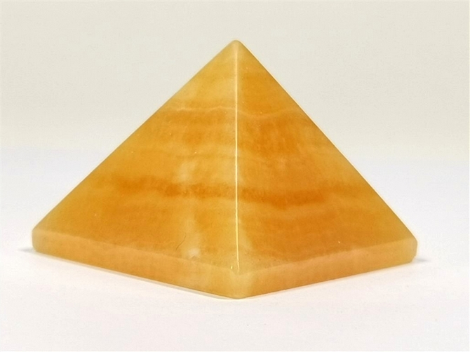 Orange Calcite Pyramid No2