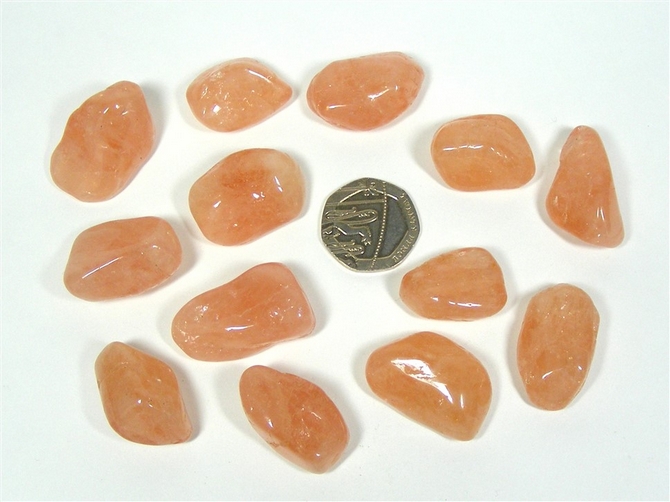 Morganite - Peach, Tumble Stone