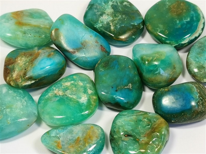 Opal - Blue, Tumble Stone