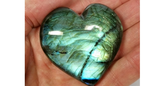 Labradorite Heart No1