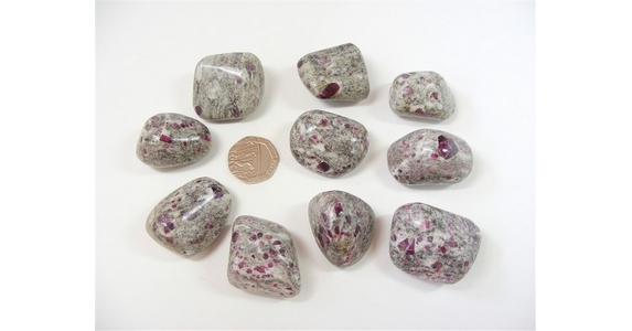 Ruby in Albite Tumble Stone