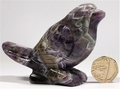 Chevron Amethyst Bird Carving No1